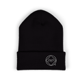 Black knit beanie with the Northern Arizona Convention of Narcotics Anonymous (NACONA) 5 logo on the left front